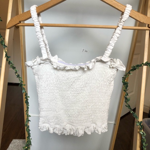 Tops - Smocked ruffle cami